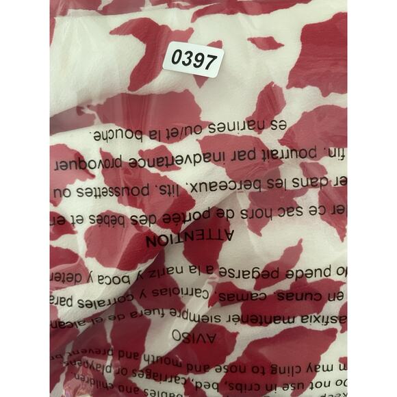 VTG Liz Claiborne Skirt Womens  6 Red Hot Artsy Flowy Career Boss Babe Rich Mom - Picture 9 of 9